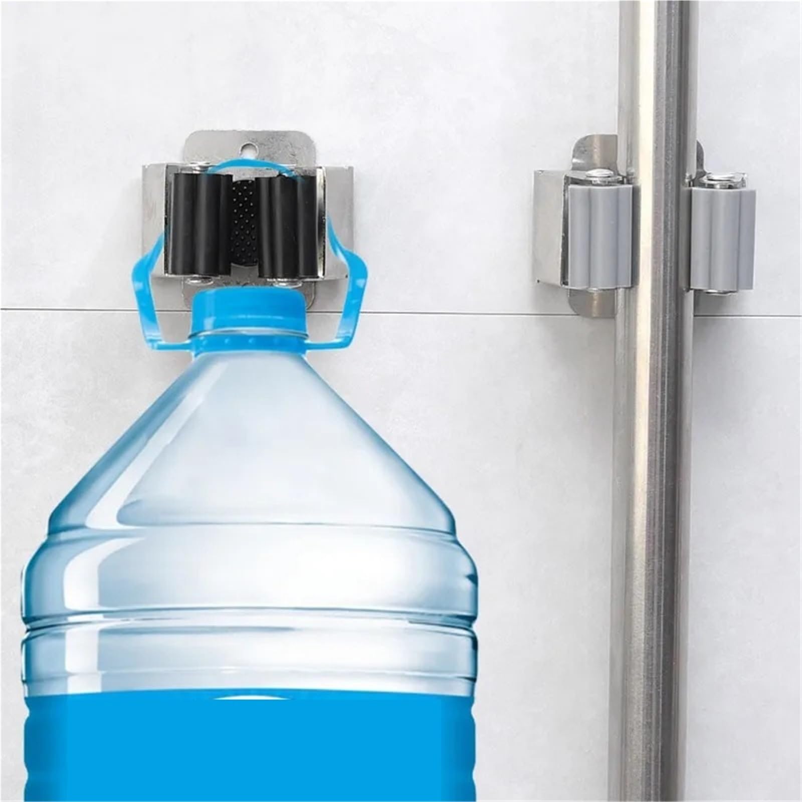 Broom Holder 18PCS Wall Mounted Mop Holder Multi