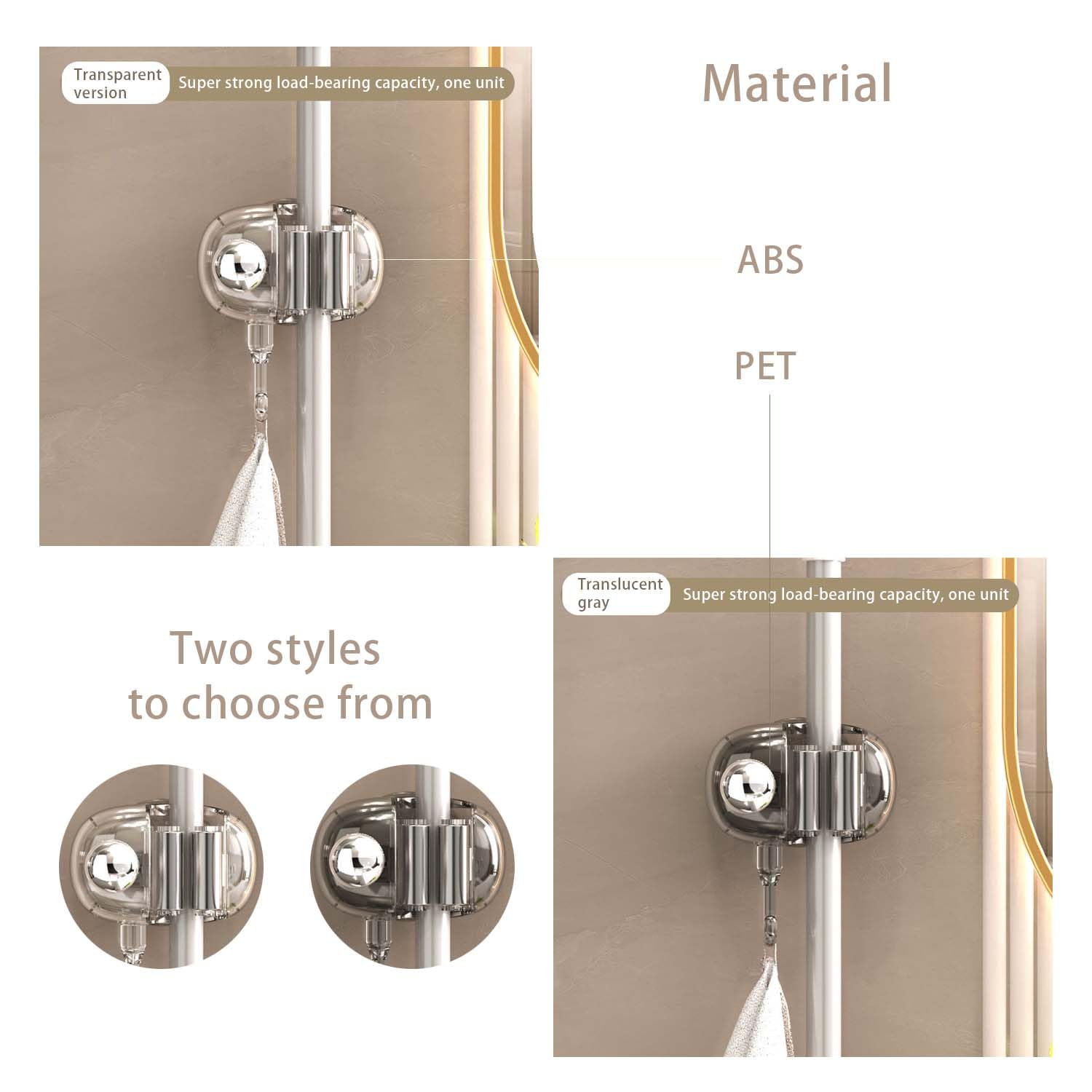 Mop and Broom Holderwith Hook