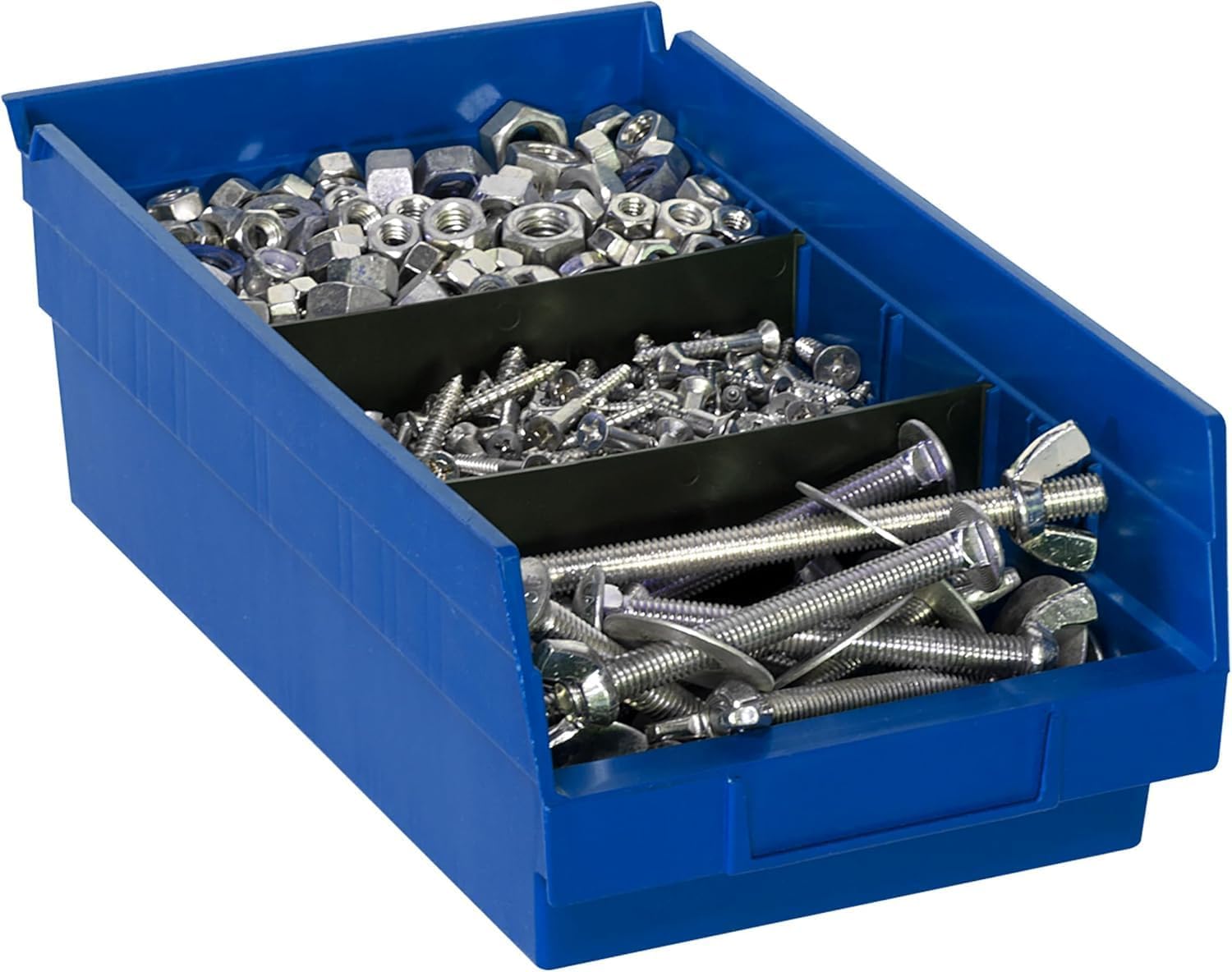 30130 Heavy Duty Plastic Shelf Bins (12 Count)