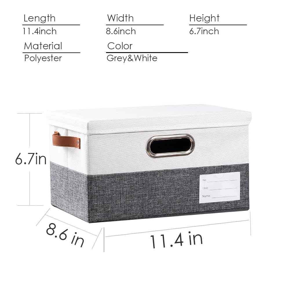Storage Bins with Lids [3 (3 Count)
