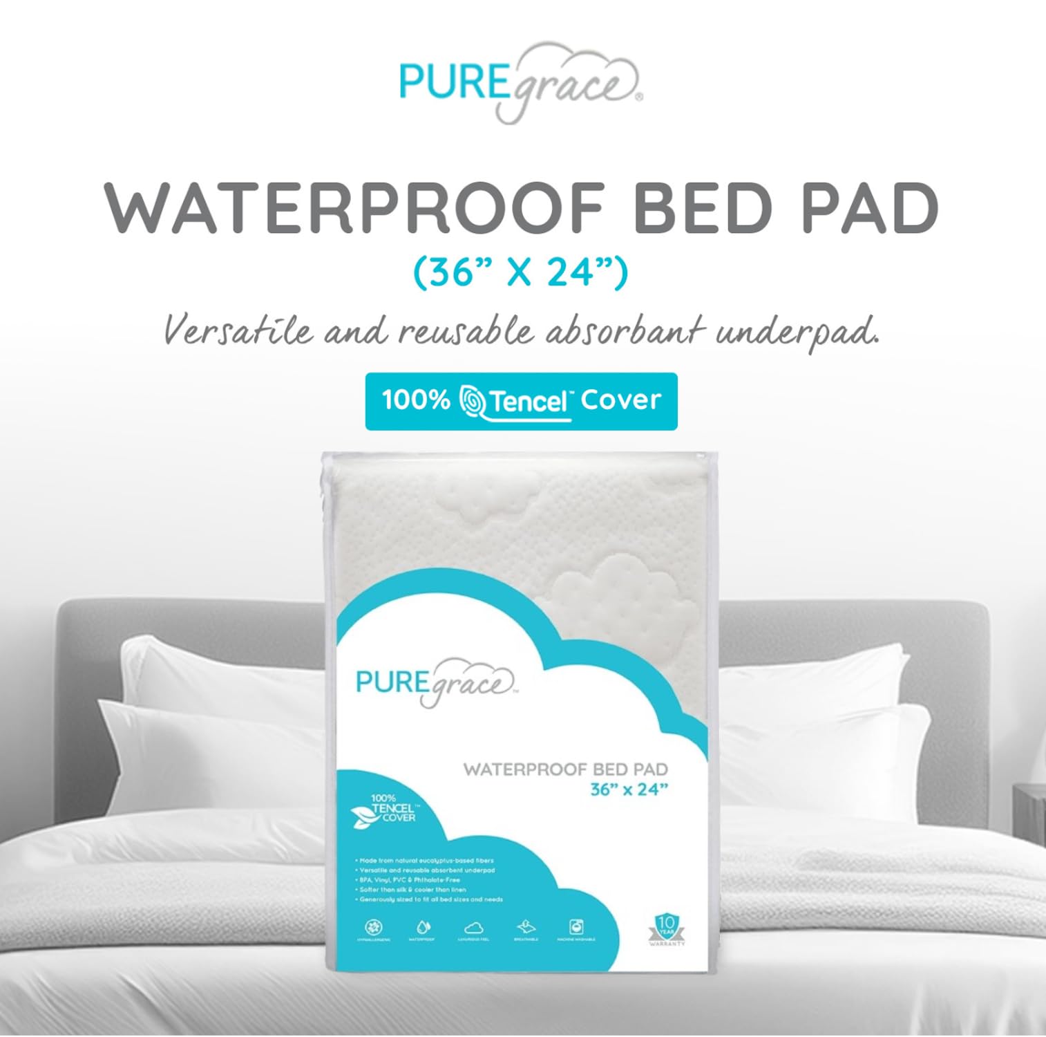Tencel Waterproof Bed Pad