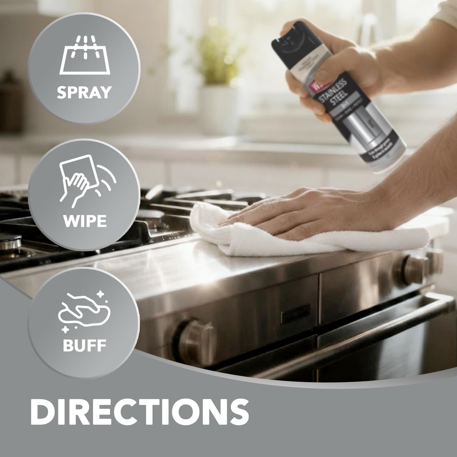 Stainless Steel Cleaner & Polish Kit (34 Ounce)