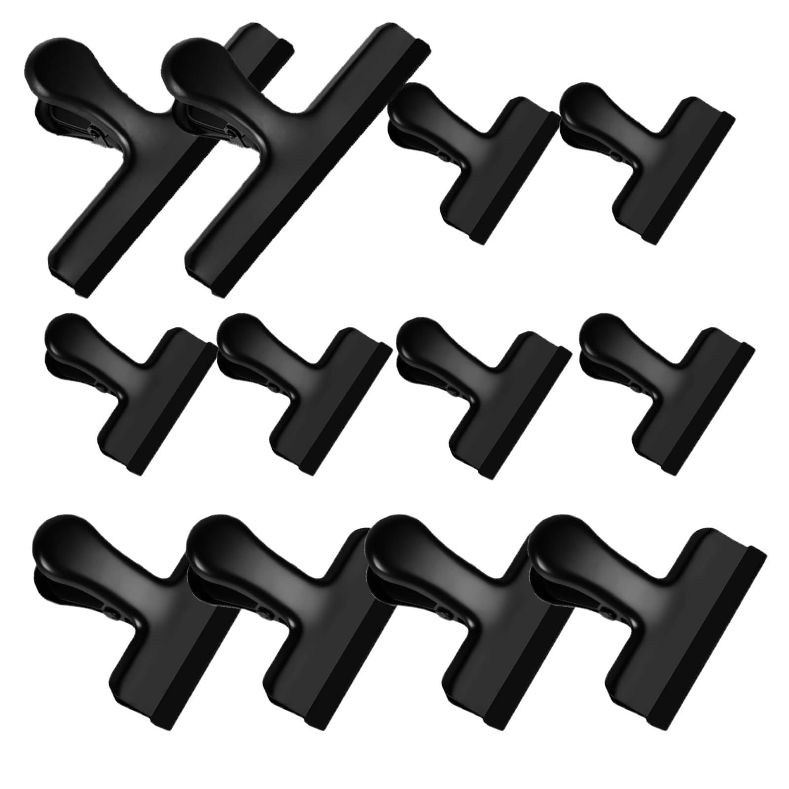 12 Pack Stainless Steel Chip Bag Clips Covered with Silicone (12 Count)