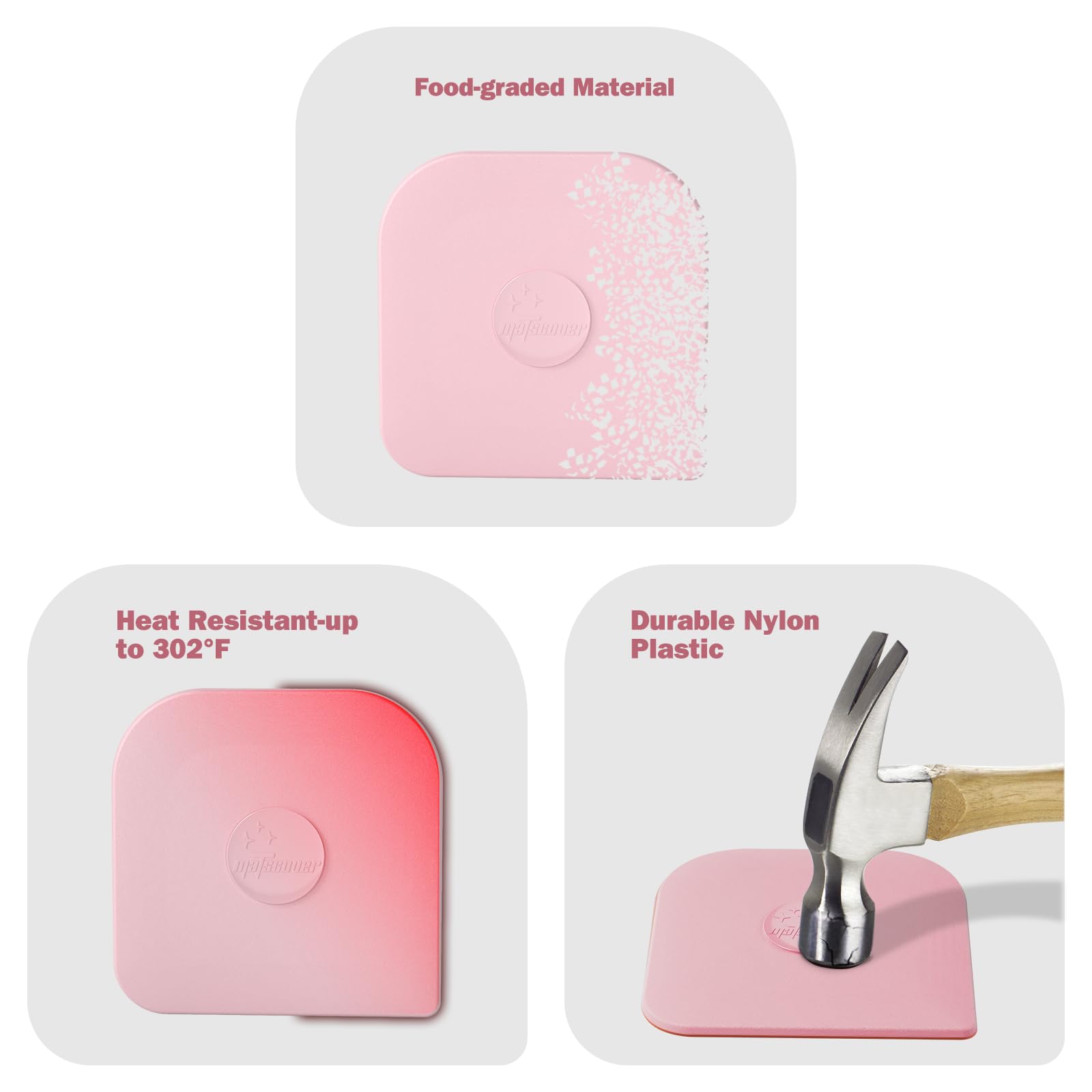 Pan Scraper 5 Pcs Pot & Dish Scraper Plastic (5 Count)
