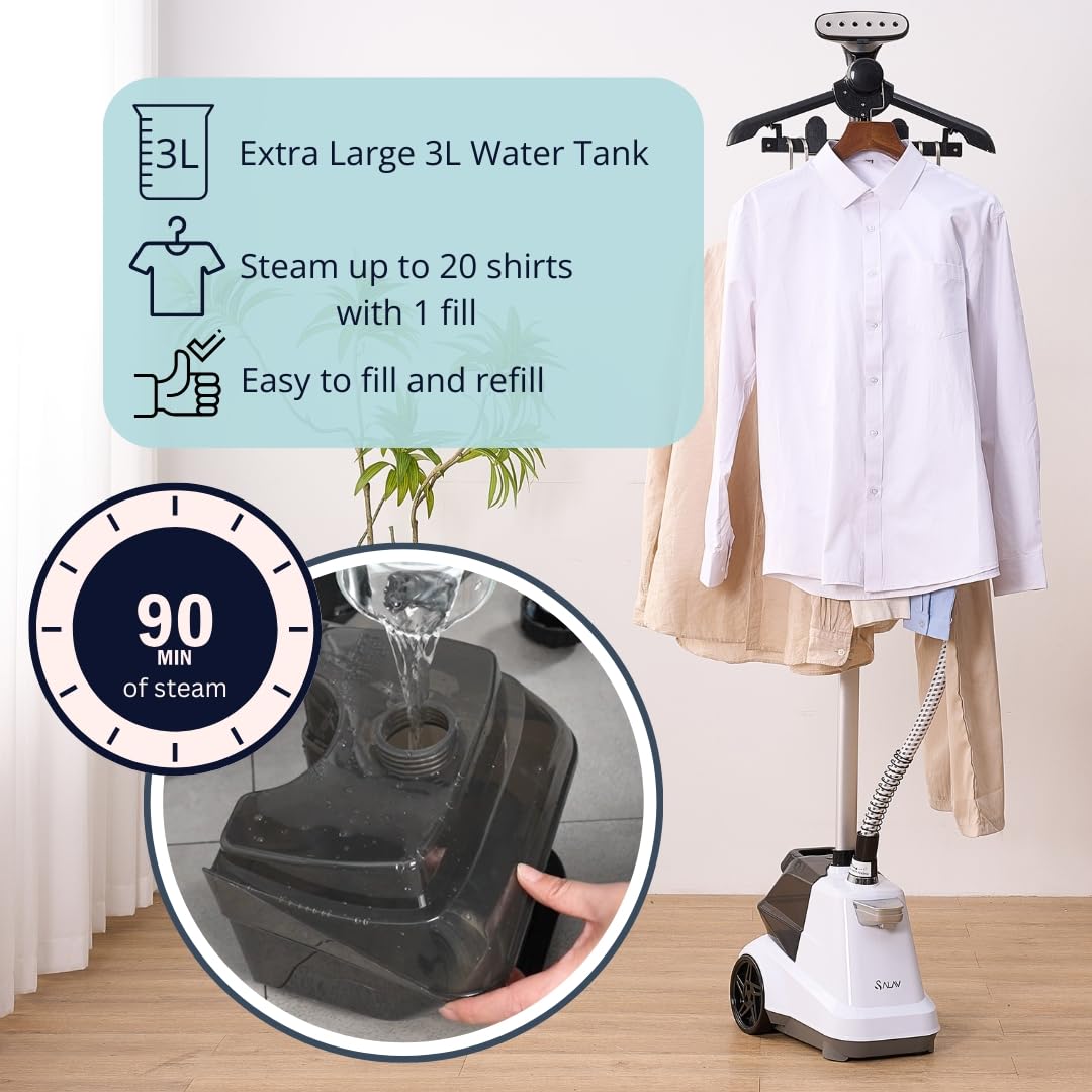 Commercial Grade Standing Garment Steamer for Clothes with Auto