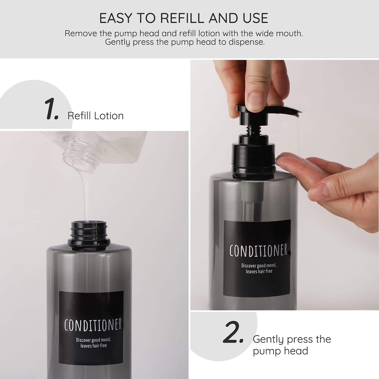 Refillable Shampoo Bottles (3 Count)