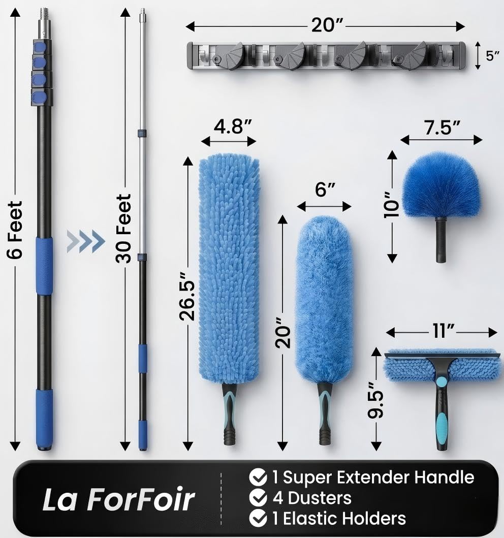 36ft High Ceiling Duster Kits with 5 - ModHome Supplies