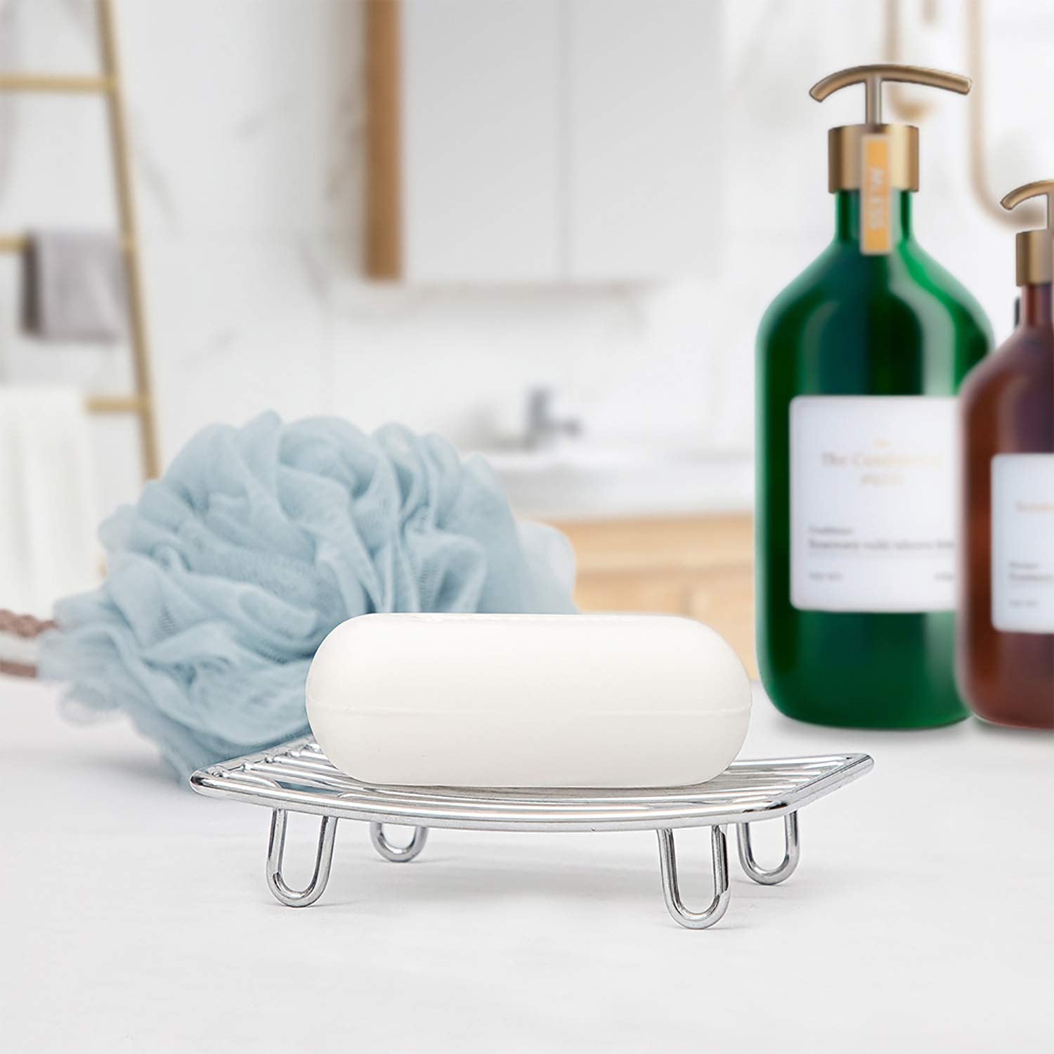 Bar Soap Dish Holder for Shower Bathroom Stainless Steel Rust Proof Self Draining