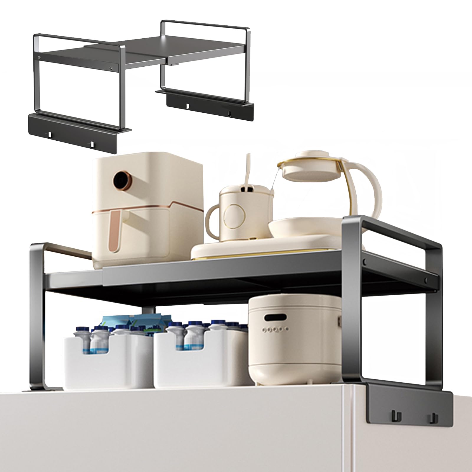 Adjustable Fridge Top Storage Rack