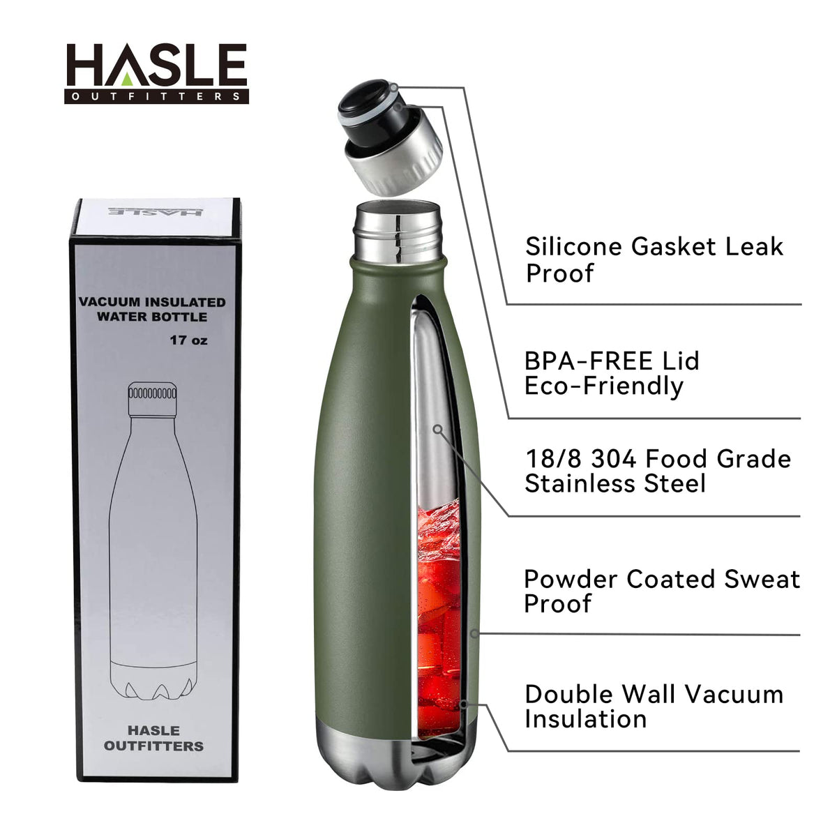 17oz Stainless Steel Water Bottles Bulk