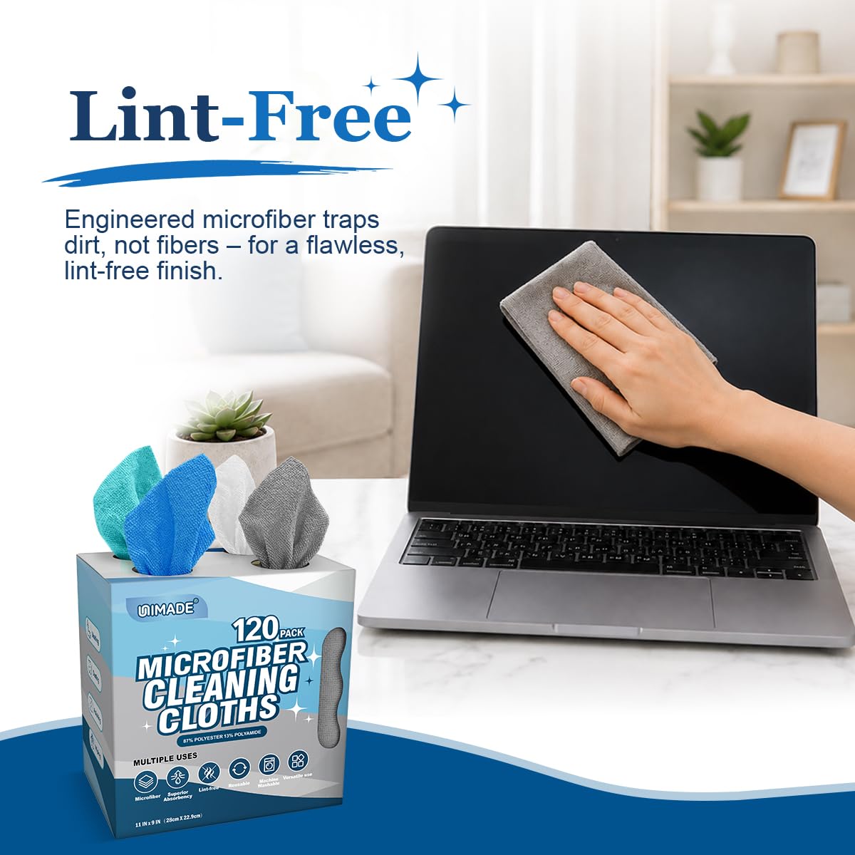 Microfiber Cleaning Cloth (120 Count)
