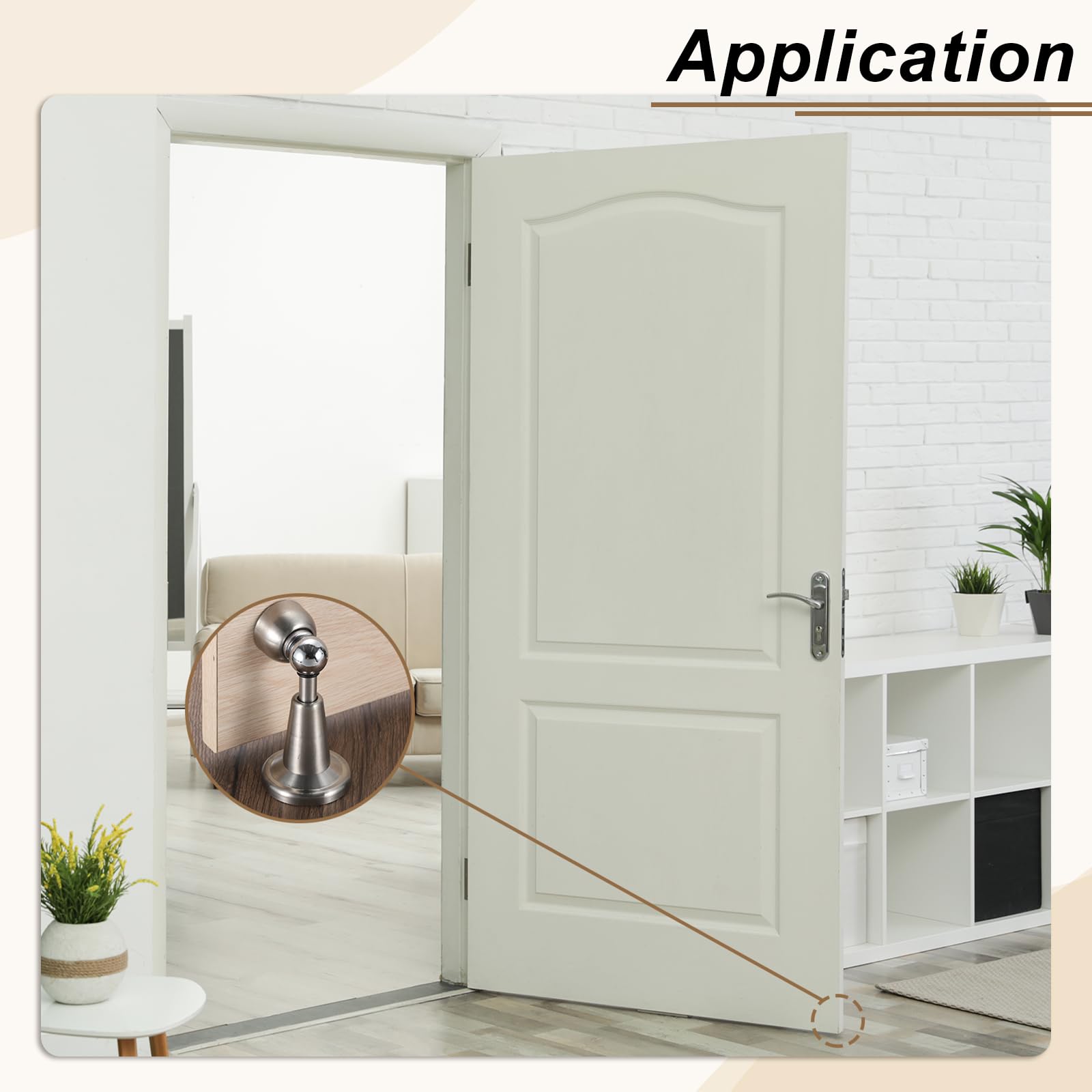 2Pcs Magnetic Door Stopper (2 Count)