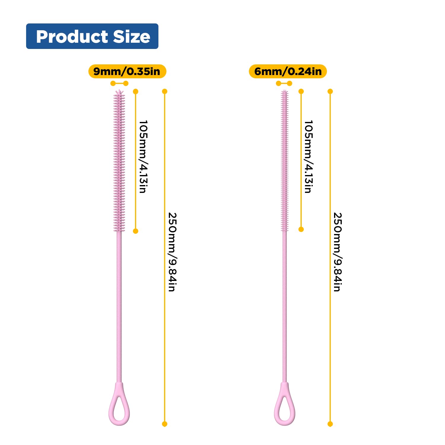 Silicone Straw Cleaner Brush