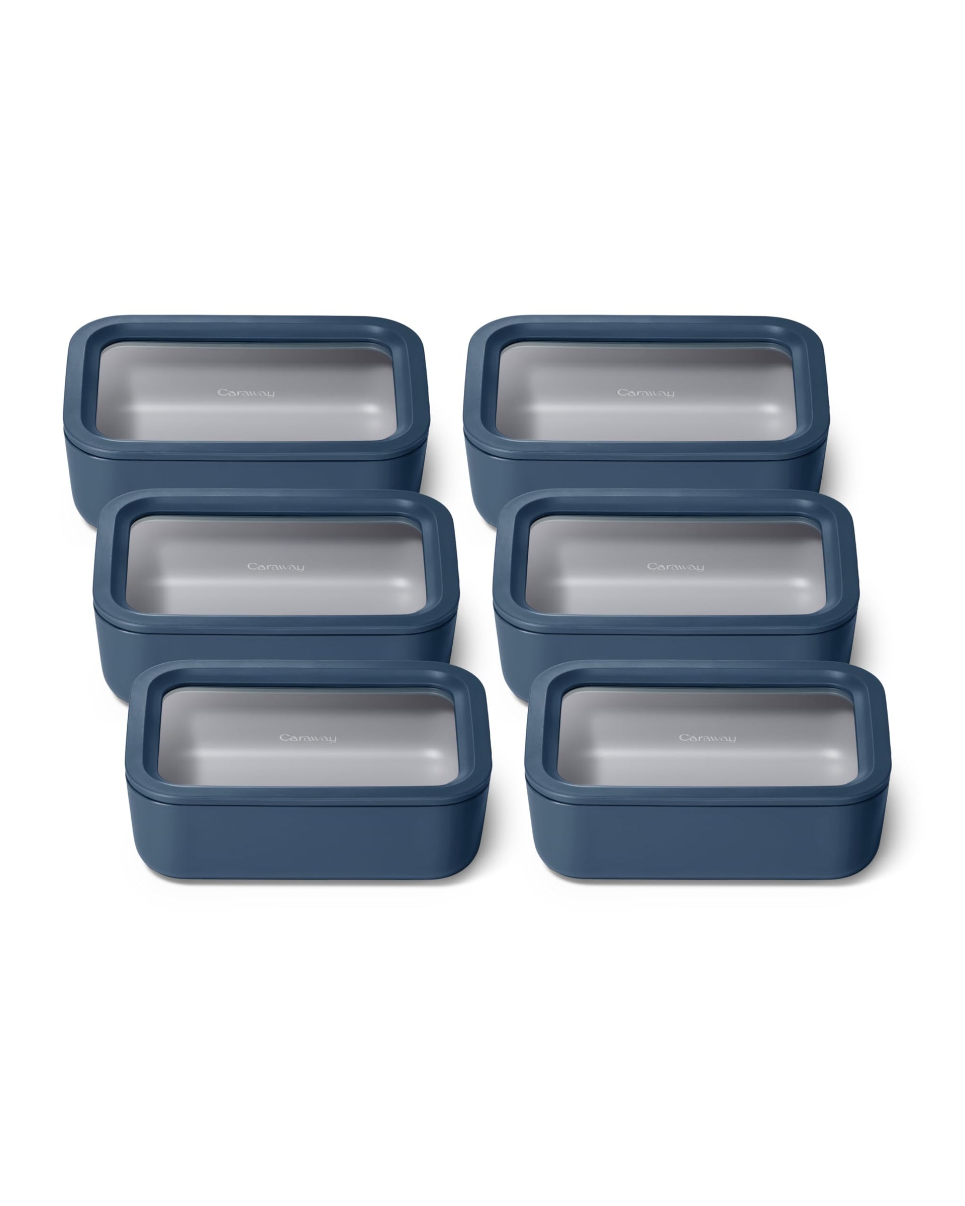 6 Piece Glass Food Storage Set with Lids (6 Count)