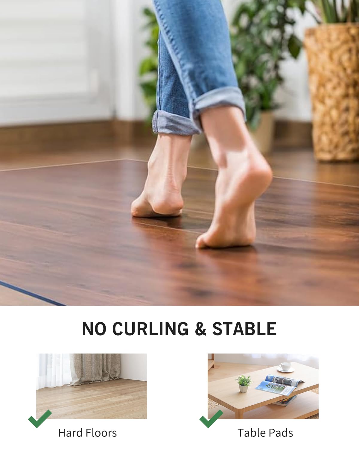 Area Mat for Hard Floor