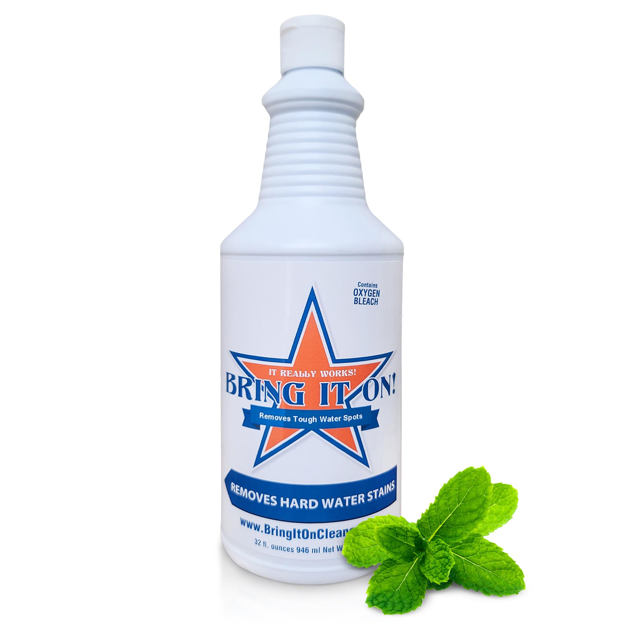 Bring It On Hard Water Stain Remover Grout Cleaner 32oz Fresh Mint (32 Fl Oz)