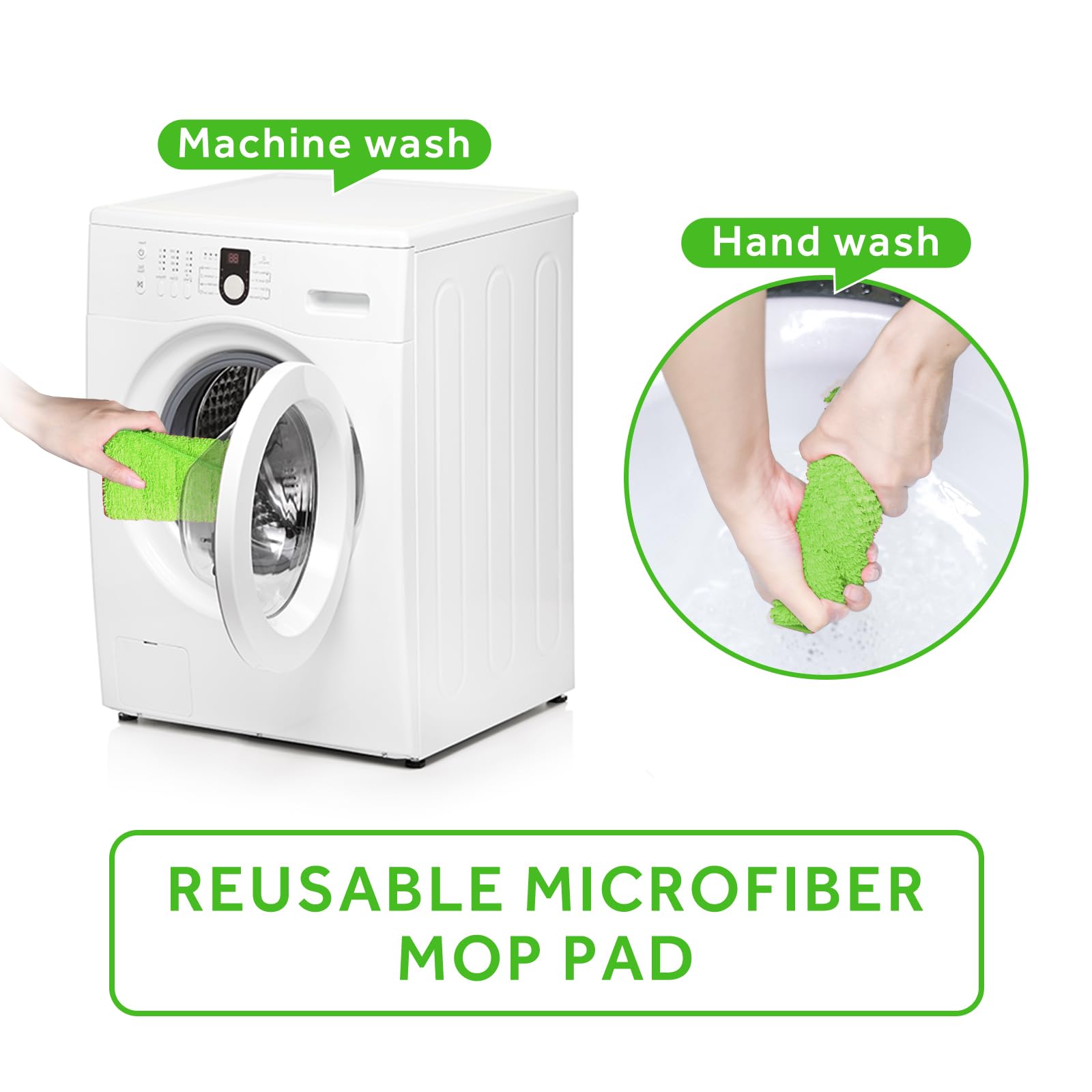 16.5" Microfiber Mop Pads Refills (3 Count)