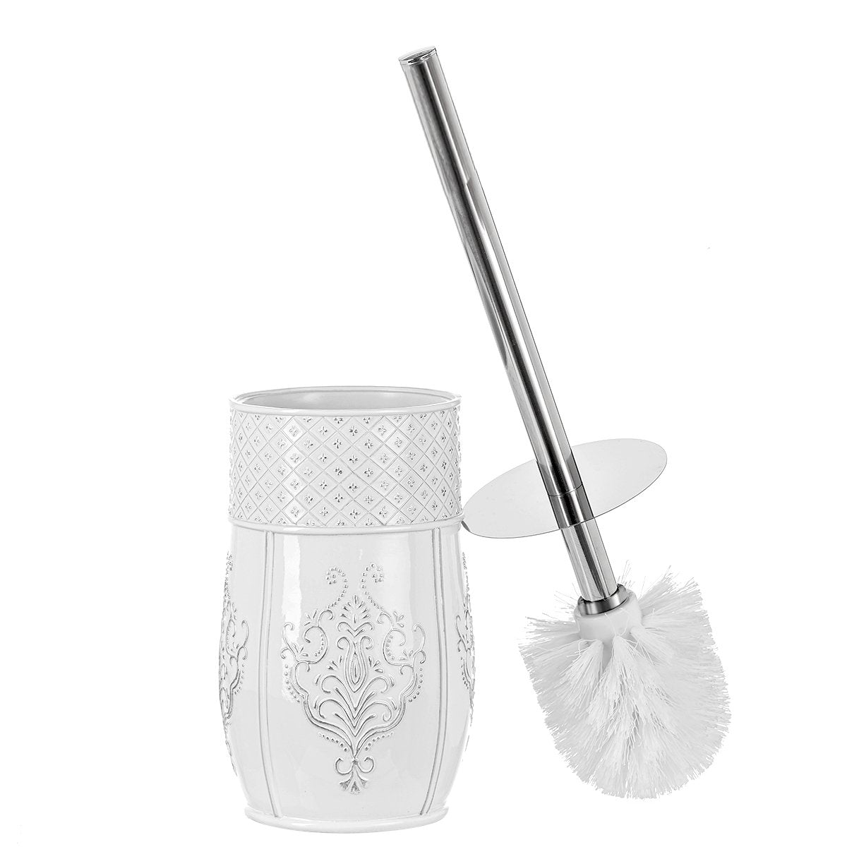 Vintage White Toilet Brush Set