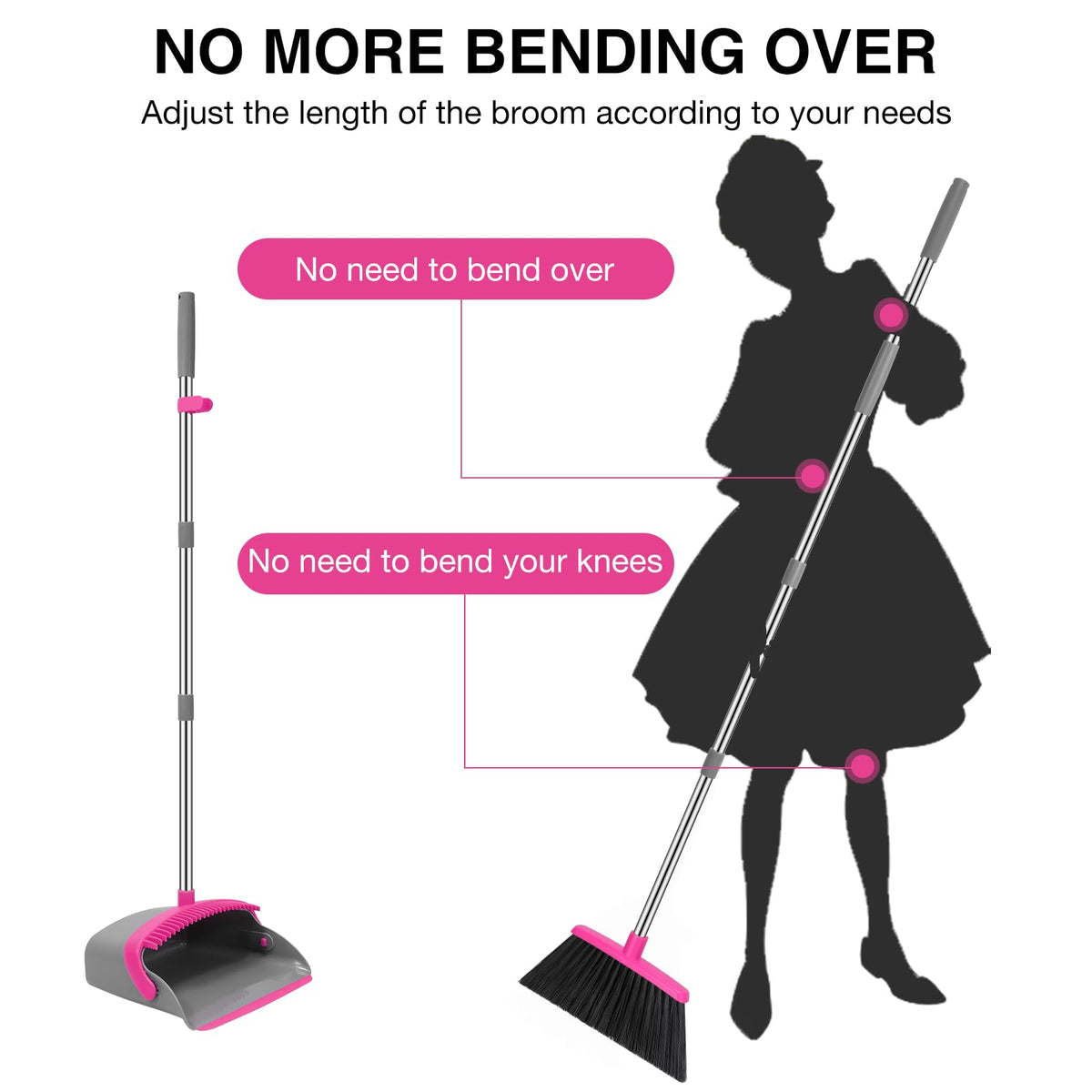 Broom and Dustpan Set with 52
