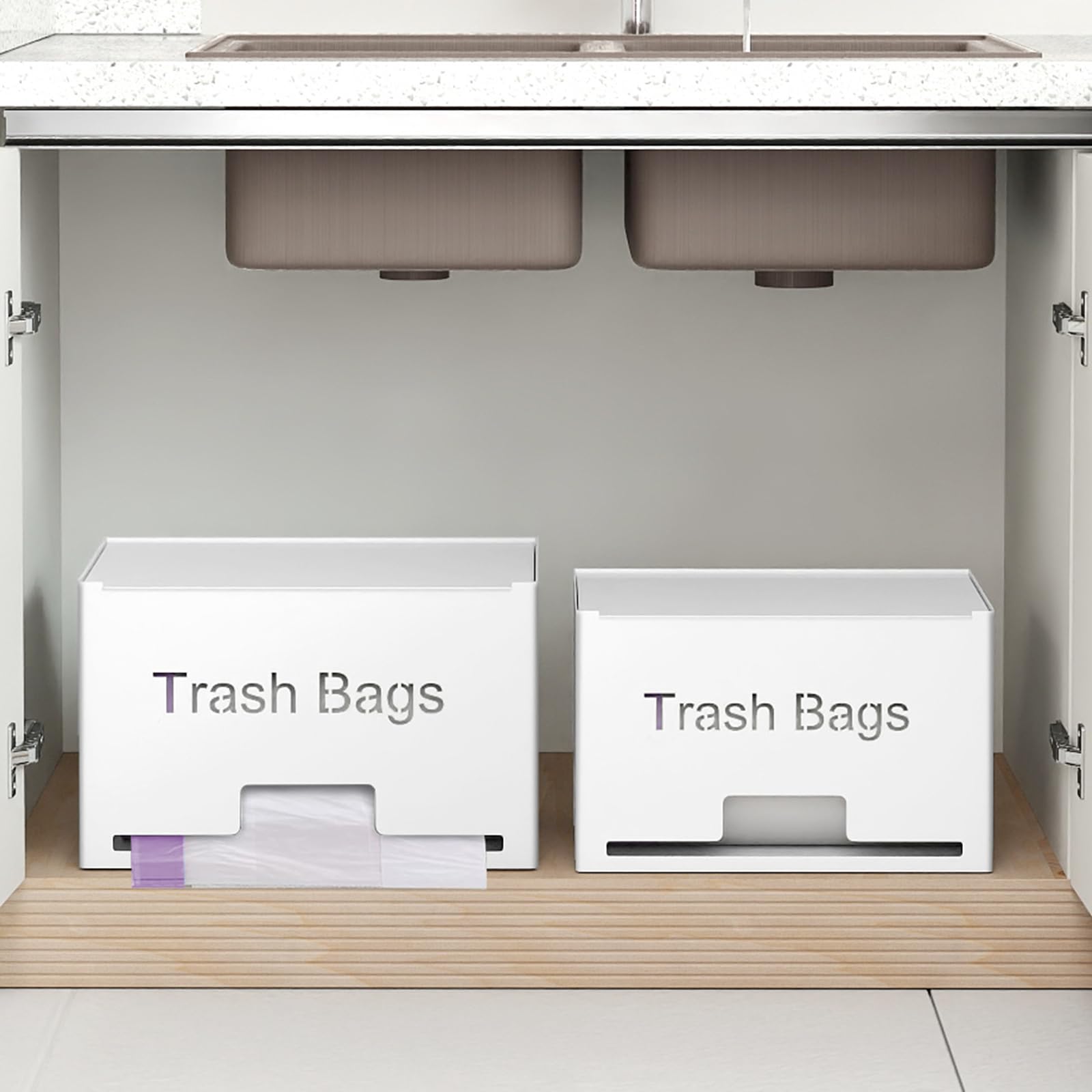 2 Pack Trash Bag Holder Dispenser (2 Count)