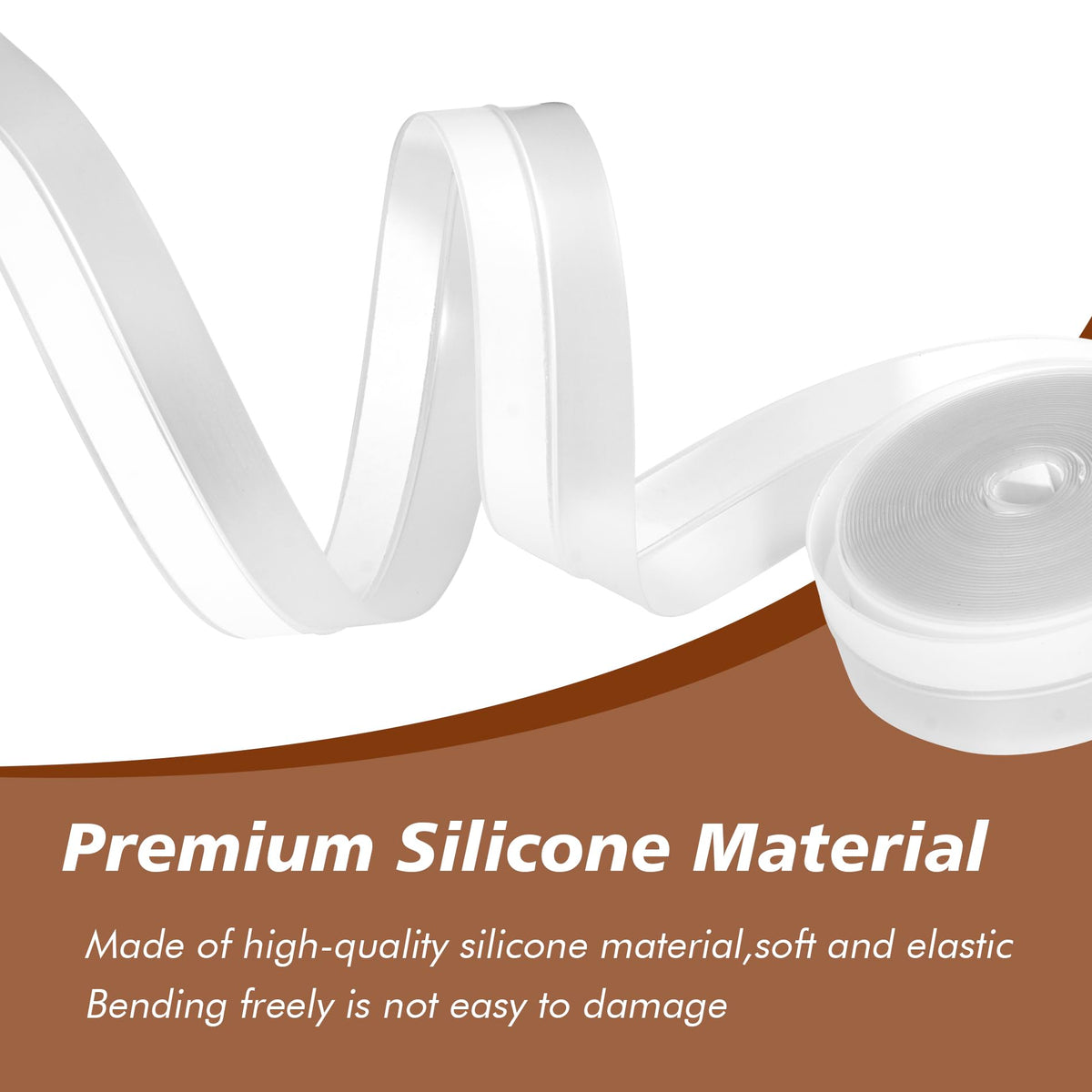 25mm 16.4 Feet Silicone Weather Stripping Door Seal (16.4 Foot)