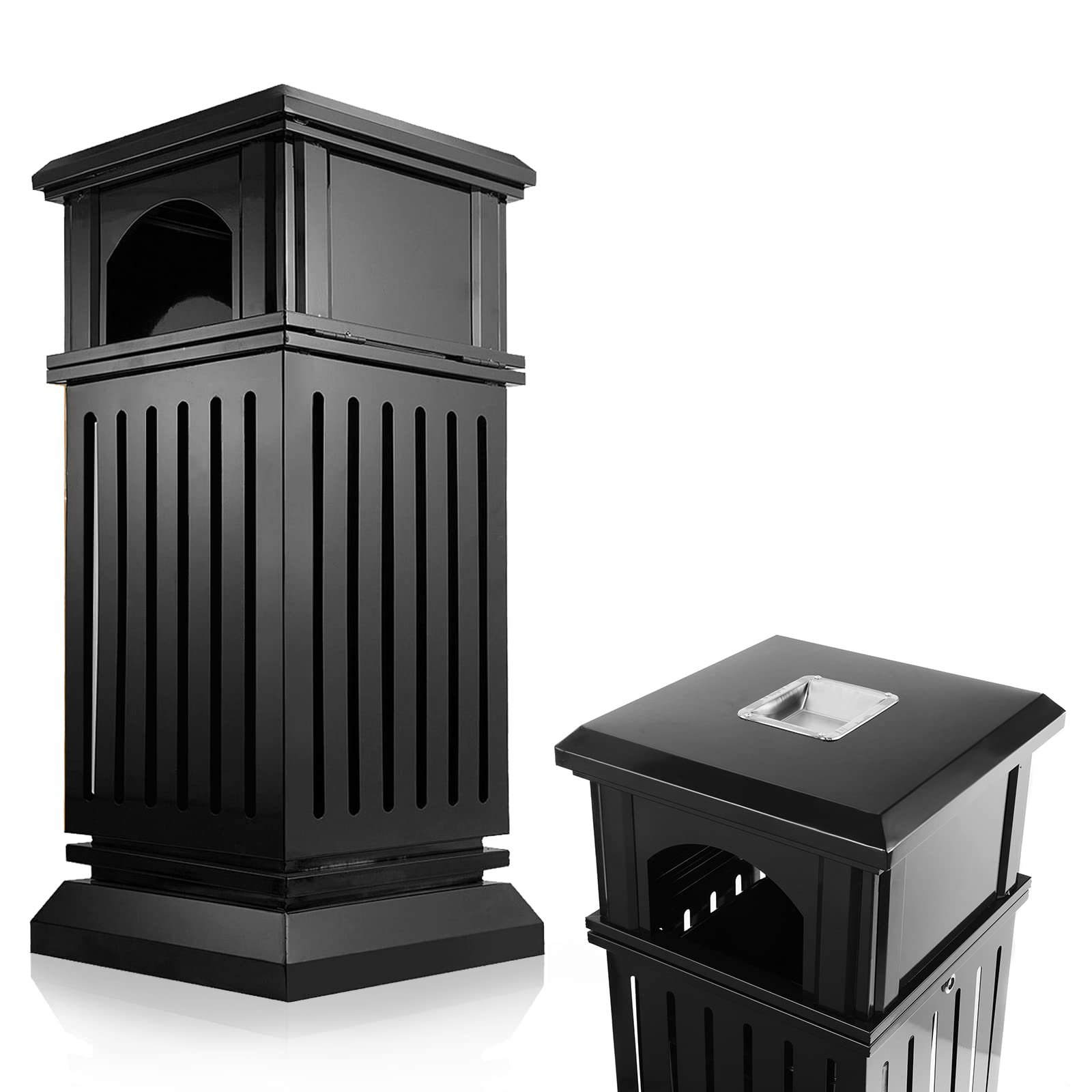 Commercial Trash Can with Lid