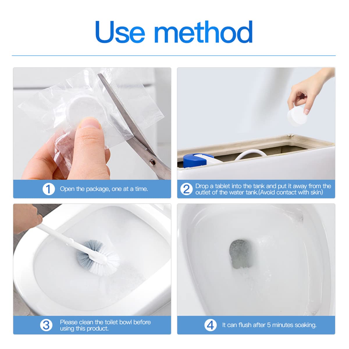 Toilet Bowl Cleaners Tablets (12 Count)