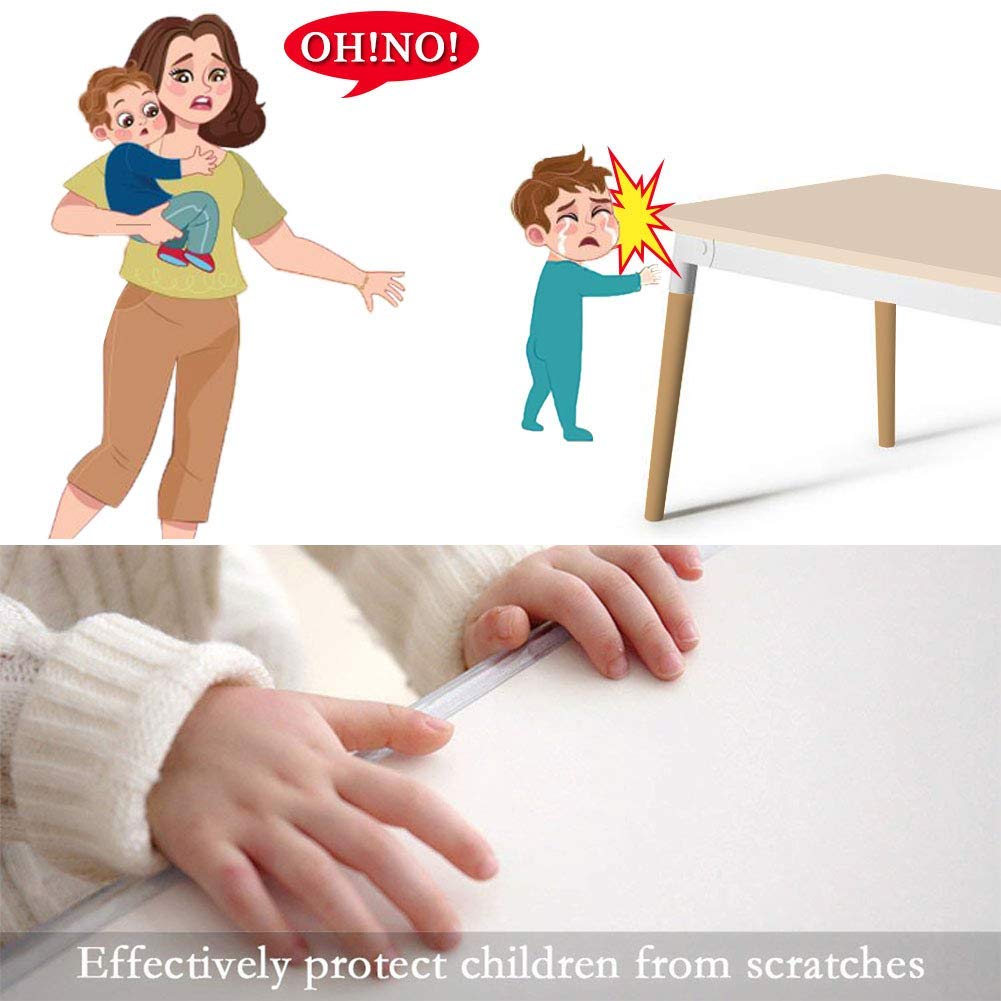 Edge Protector 100% Silicone Baby Proofing Thin Corner Guards