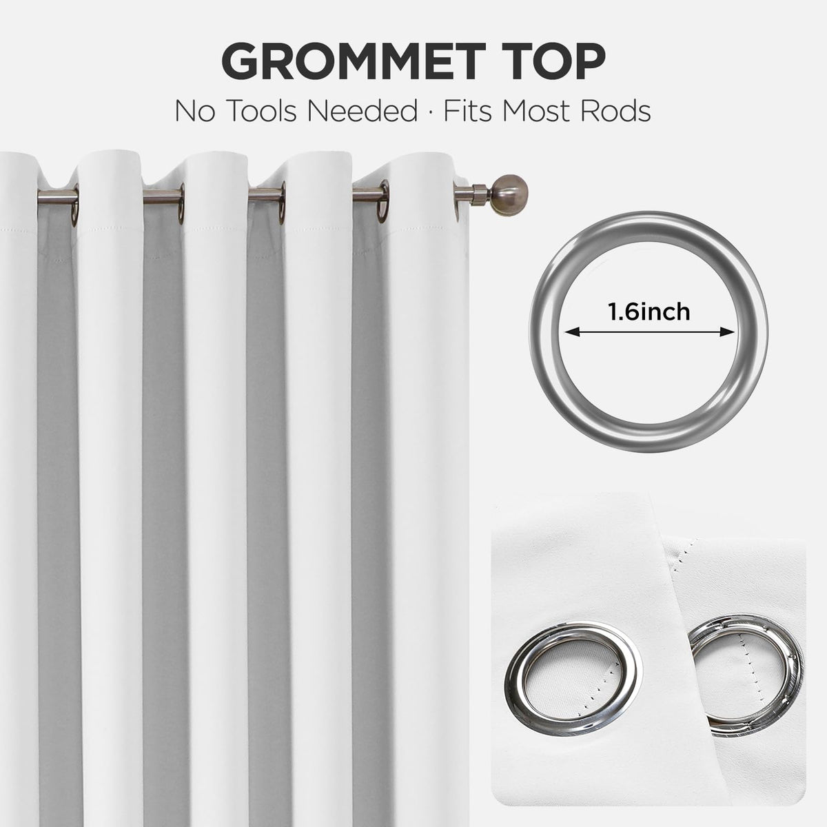 Door Curtain Blackout Curtains for Doorway Privacy Closet Drapes