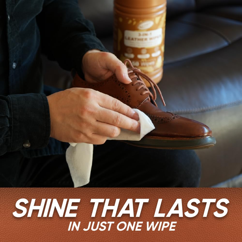 3in1 Leather Wipes 50 Count (100 Count)
