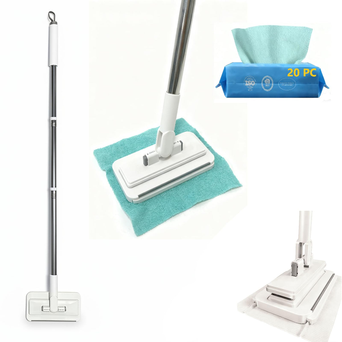 Clip on Mini Mop for Kitchen Counter & Floor