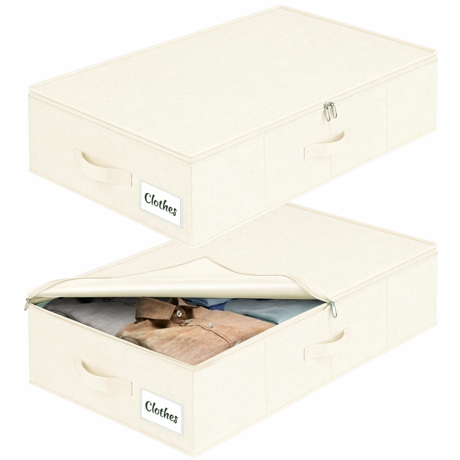 Under Bed Storage Container Bins 2 Pack (2 Count)