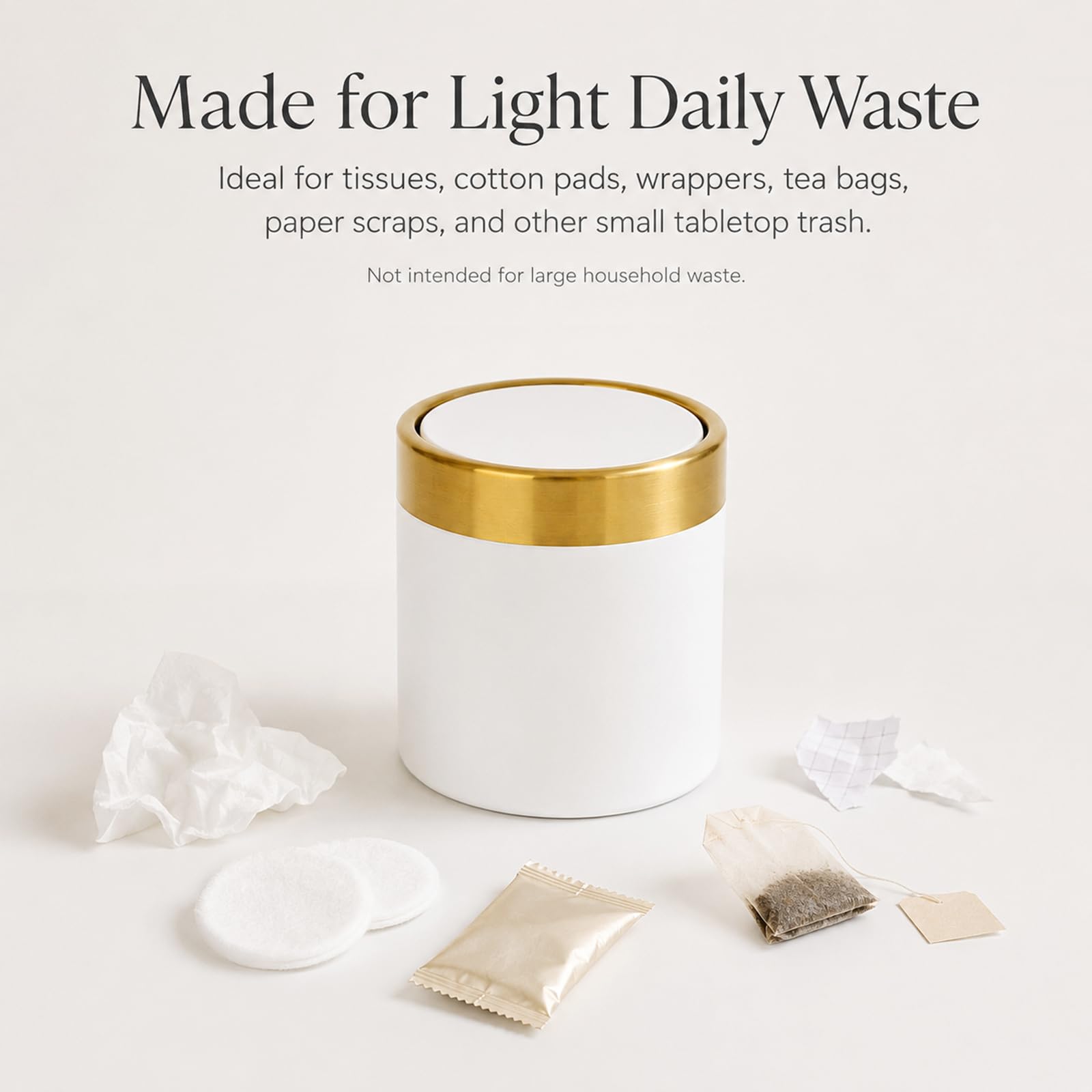 Mini Trash Can with Lid