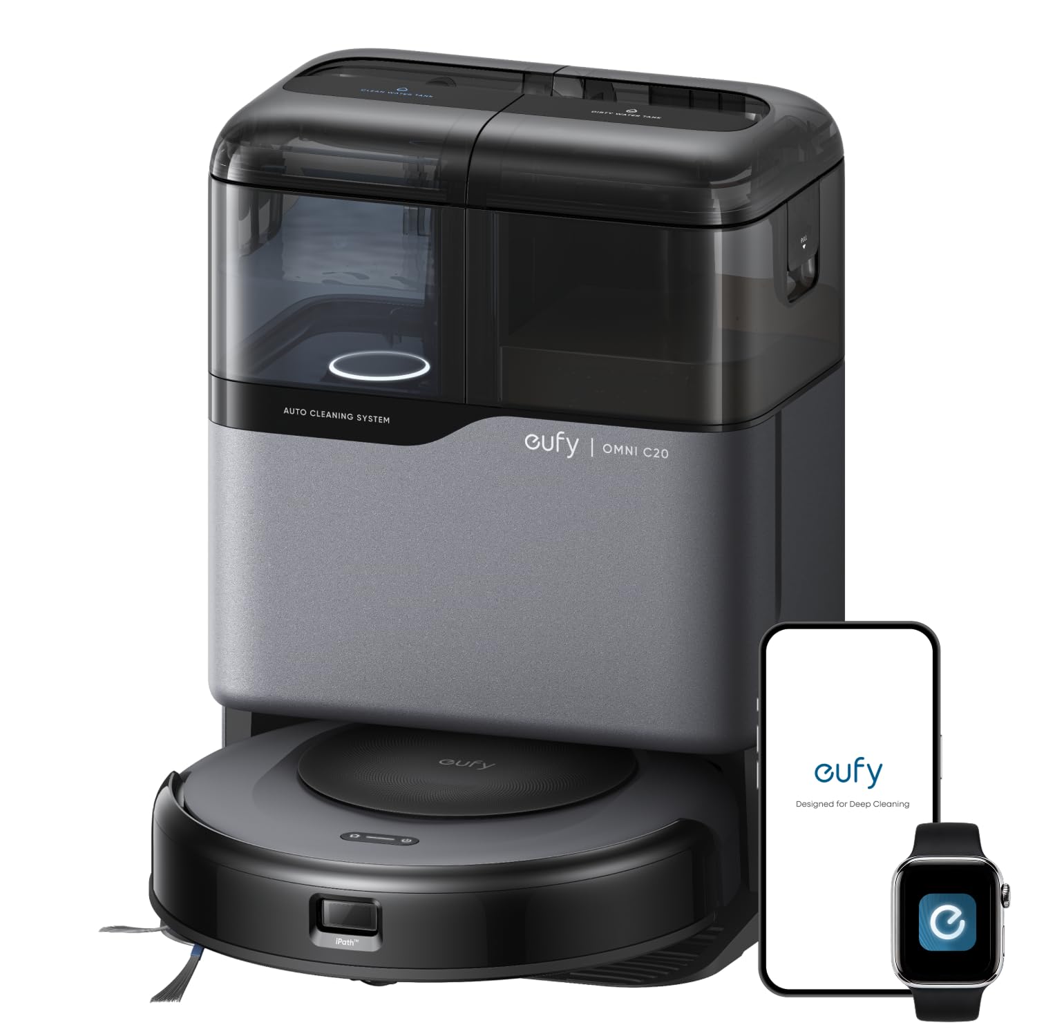 Omni C20 Robot Vacuum and Mop Combo for Hardwood and Carpet