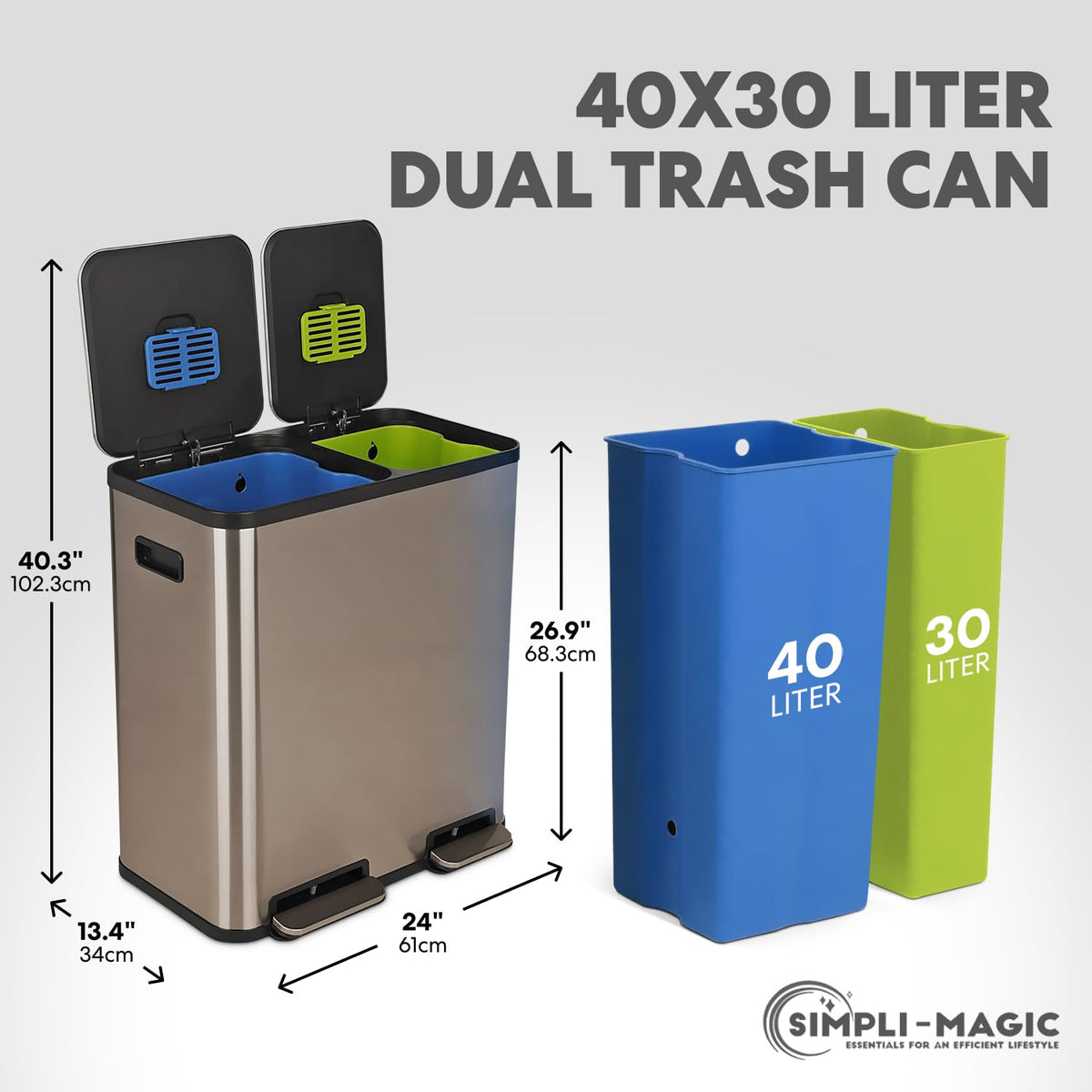 70 Liter 18.5 Gallon Rectangular Hands