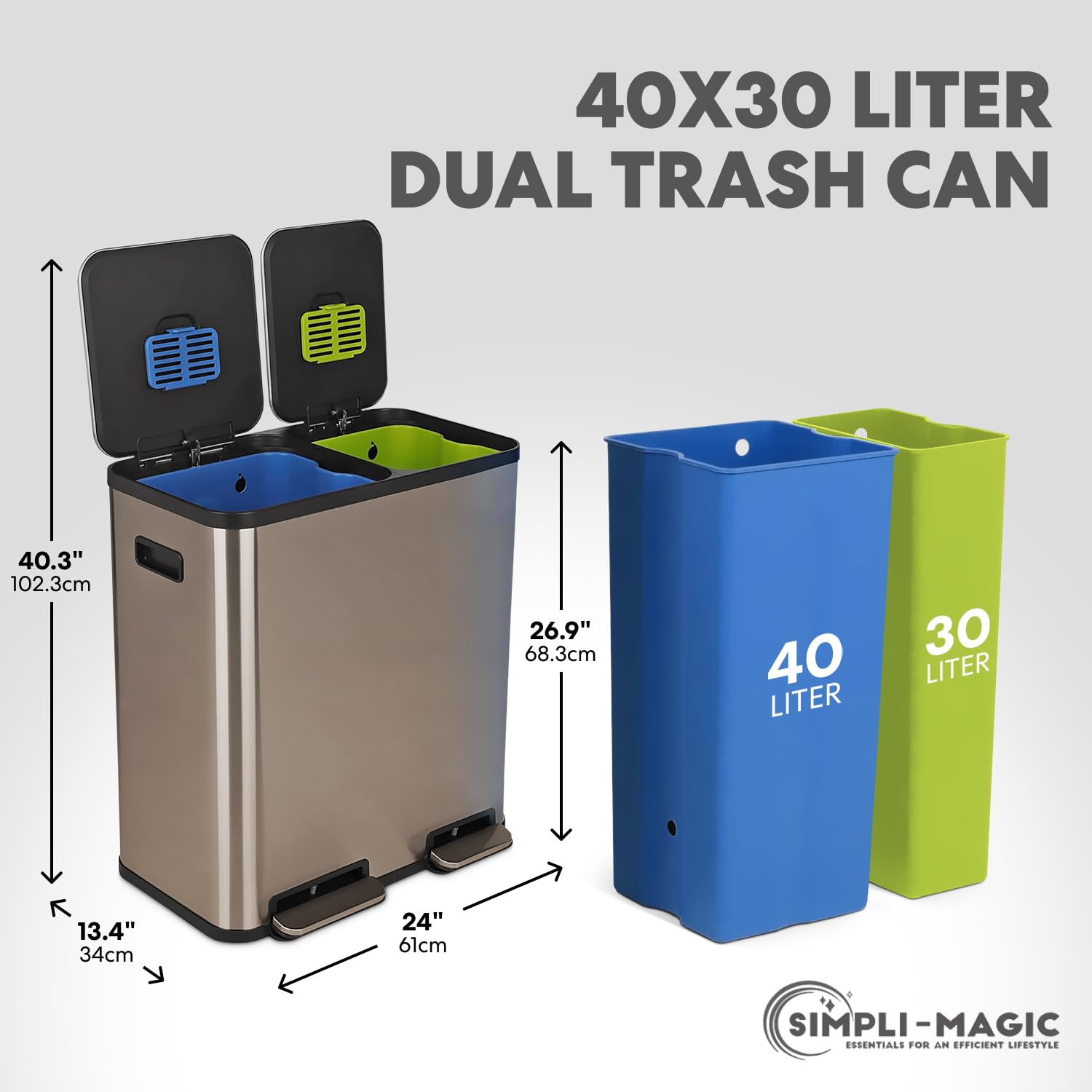 70 Liter 18.5 Gallon Rectangular Hands