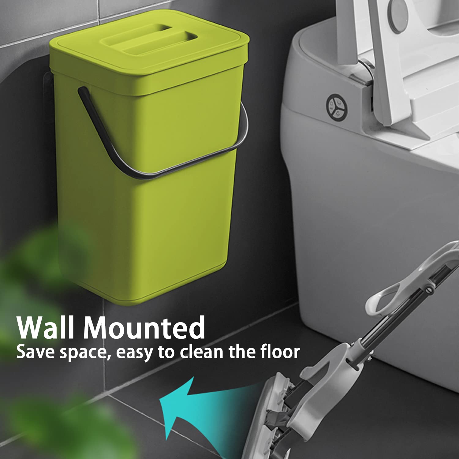 Small Trash Can with Lid