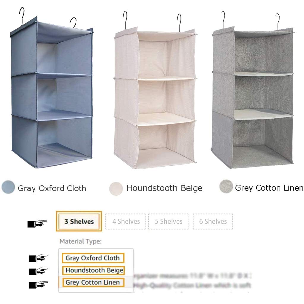 Hanging Closet Organizer 3 (3 Count)