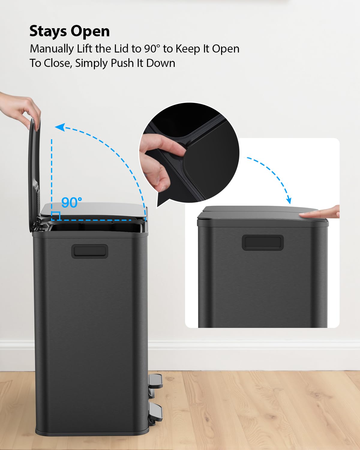 Trash Can 2 x 10.5 Gallon (2 Count)