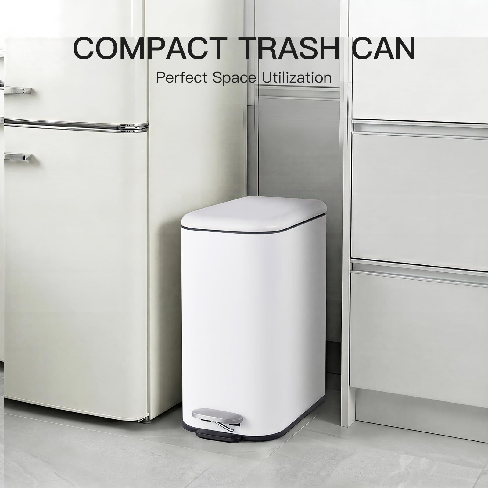 3.2 Gallon Bathroom Trash Can