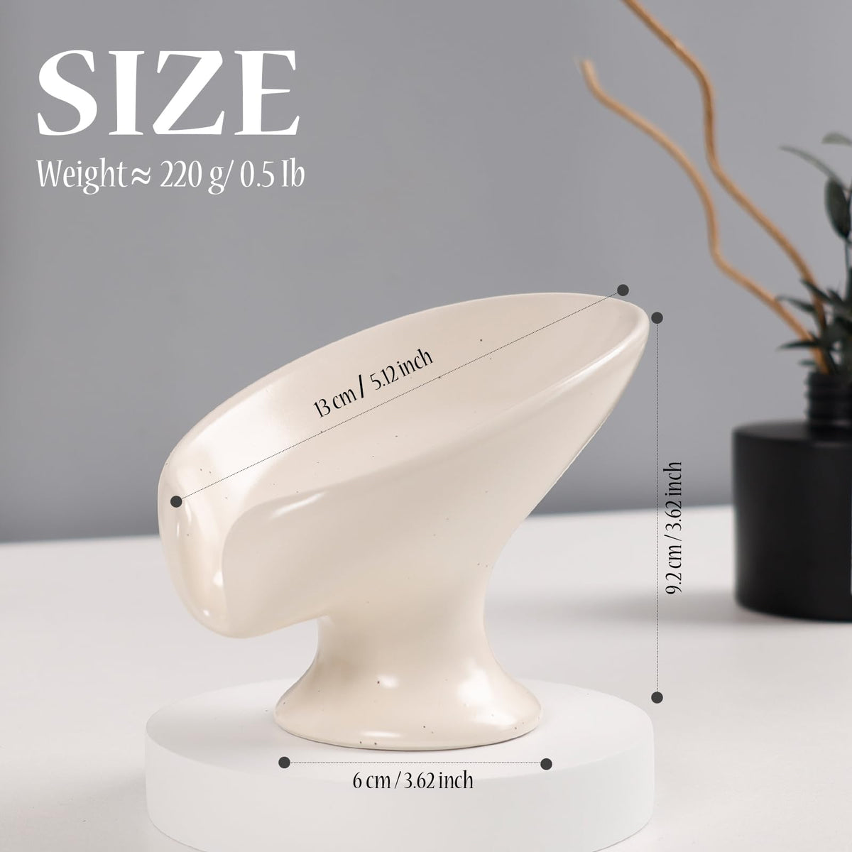 Soap Dish Self Draining Bar Soap Holder for Bathroom Sink