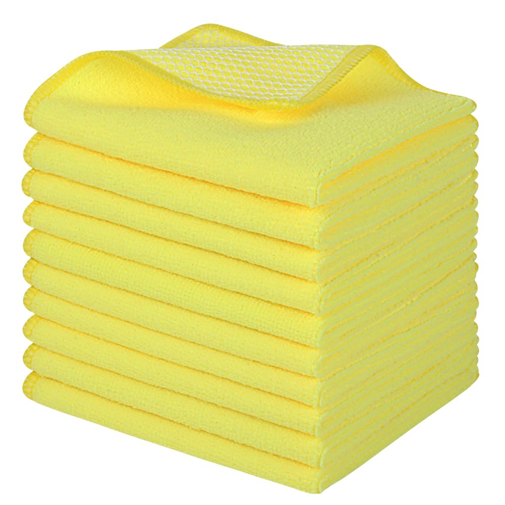 Dish Cloth for Washing Dishes Kitchen Washcloth Cleaning Cloth (10 Count)