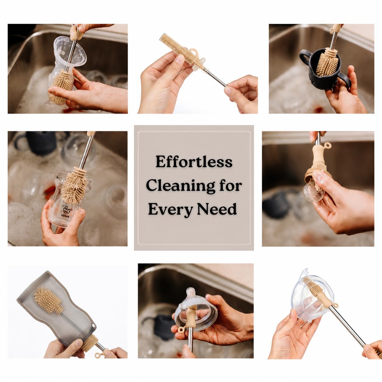Food Grade Silicone Cleaning Brush Kit 3