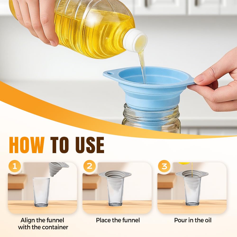Kitchen Funnel Set 3 Pack (3 Count)