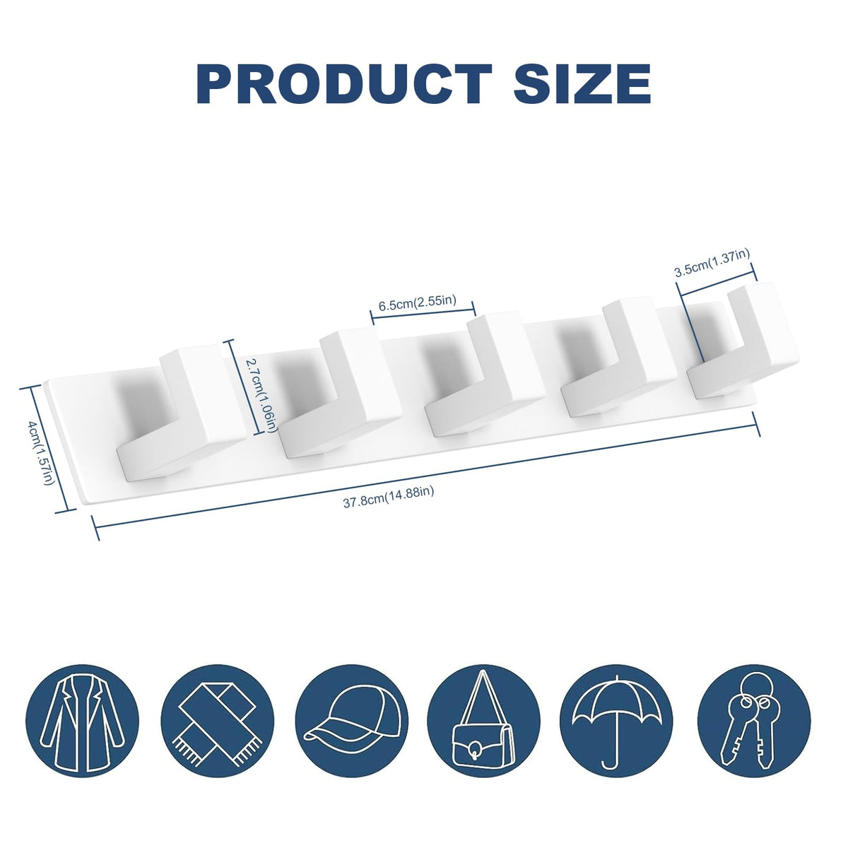 Stainless Steel Wall Coat Rack