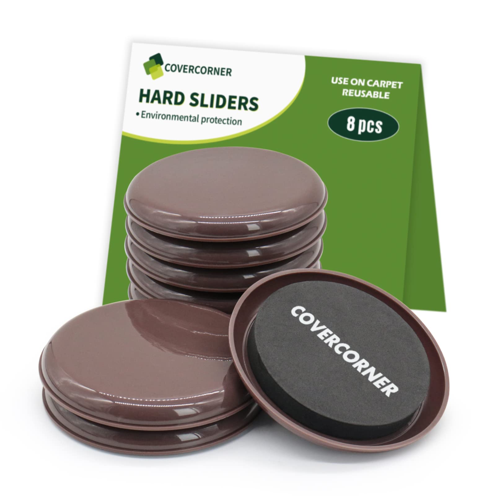 Furniture Sliders for Carpet 8 PCS (8 Count)