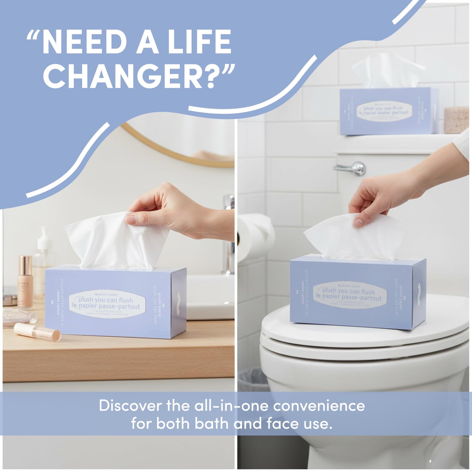 Septic Safe Tube Free Toilet Paper