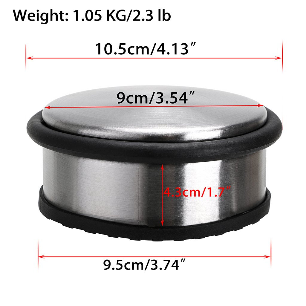 Heavy Duty Floor Door Stopper No Drill Stainless Steel Door Stops