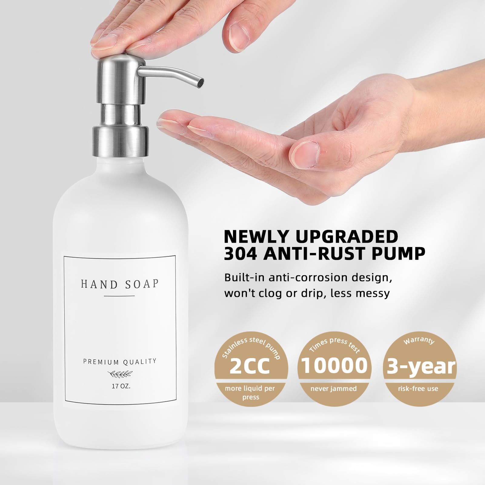 Glass Soap Dispenser