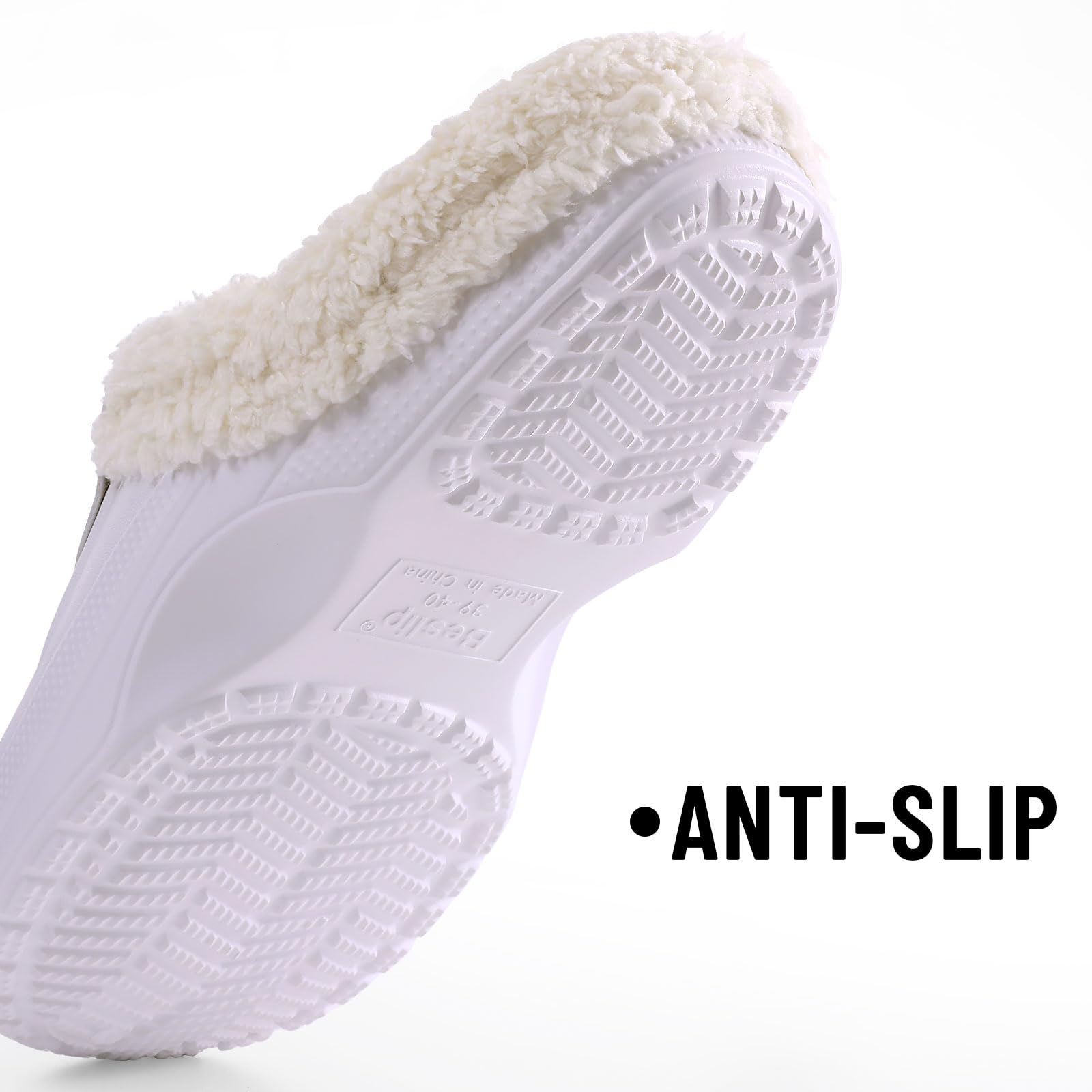 Fur Lined Clogs for Women & Men Fuzzy Slippers with Memory Foam